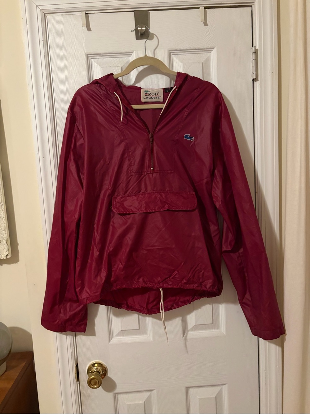 Vintage Izod x Lacoste Maroon Rain Jacket